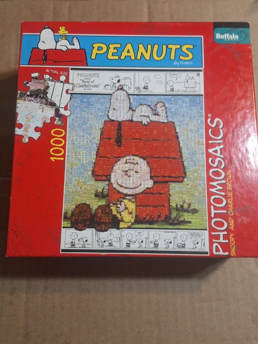 peanuts 1000 piece puzzle snoopy on doghouse